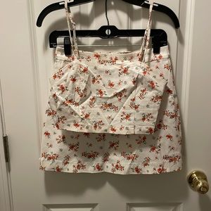 Skirt set mini with crop top